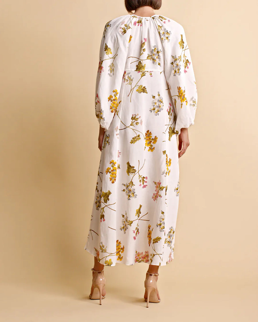 ByTimo Linen Relaxed Maxi Dress Botanical