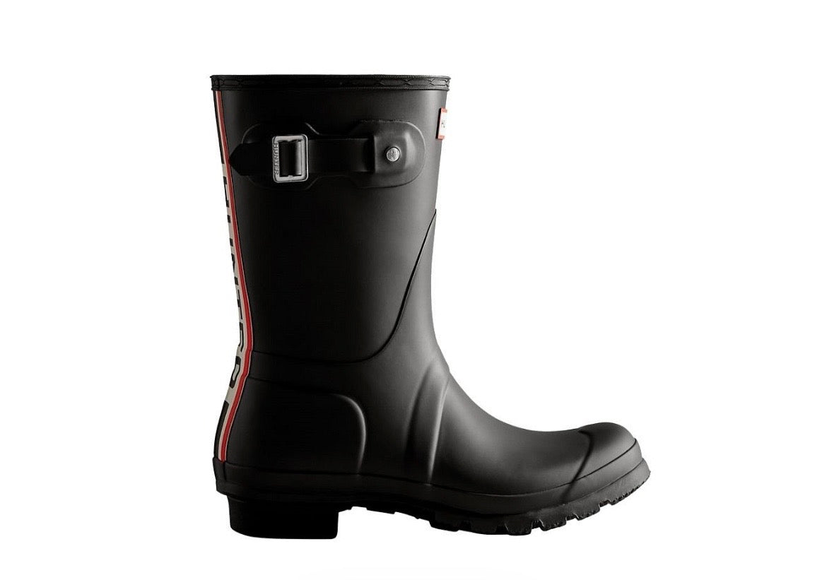Hunter Original Short Tri Logo Boot
