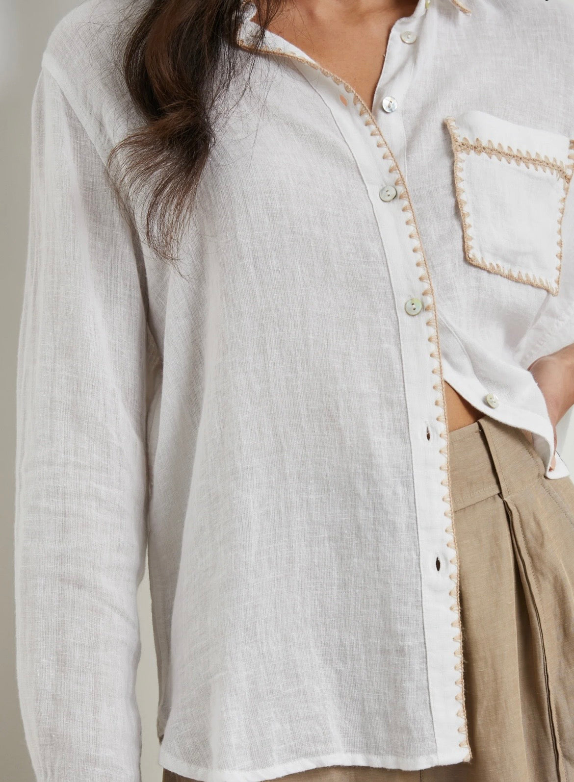 Rails Saya White Shirt