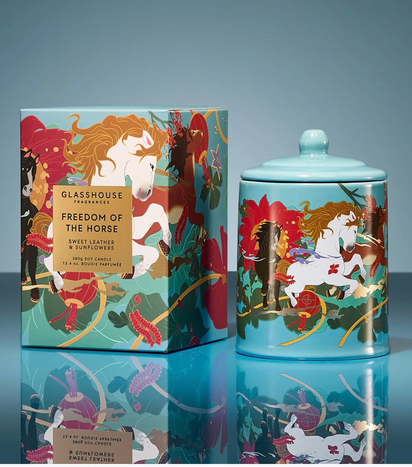 Glasshouse Freedom of the Horse Candle