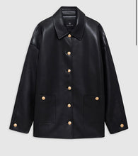 Load image into Gallery viewer, Anine Bing Luca Jacket - Black Recycled Leather