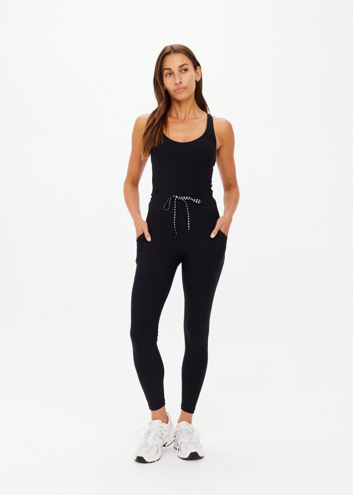 The Upside Peached 25inch pocket midi Pant - Black