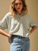 Load image into Gallery viewer, Kireina Sara Shirt Blue dots
