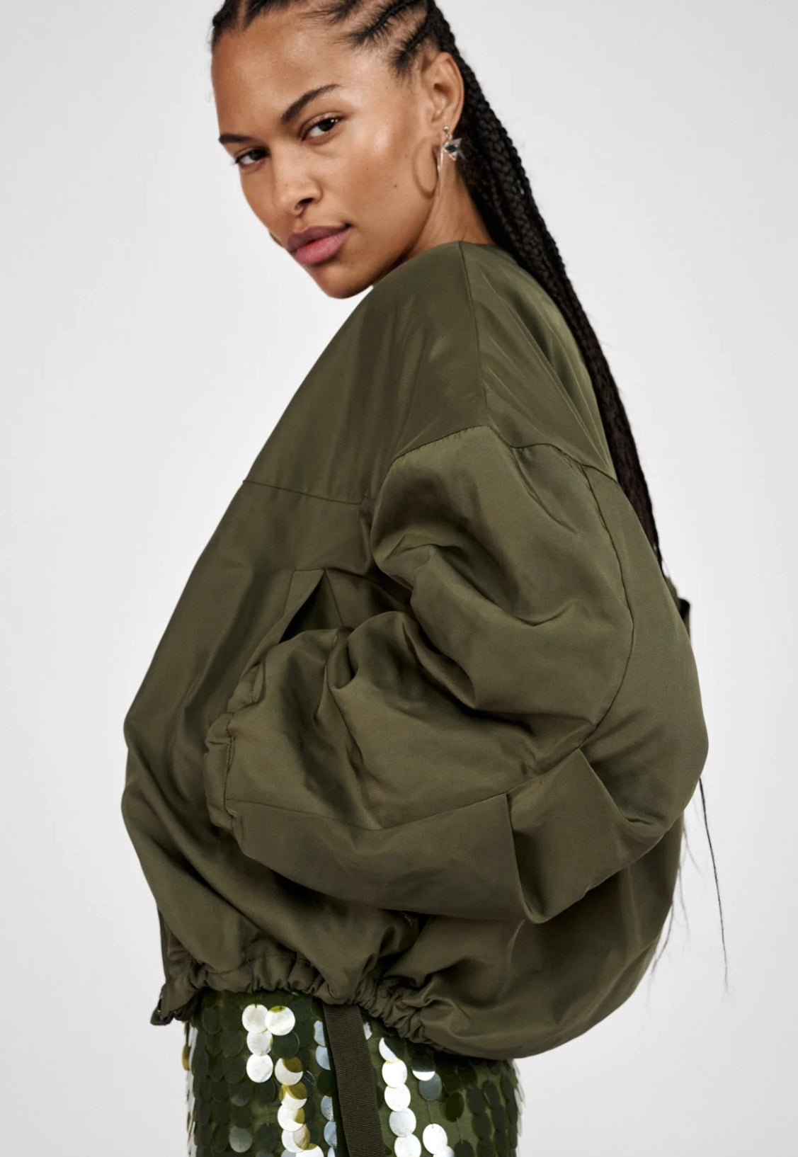 Rabens Saloner Glod Arched Jacket Army Green