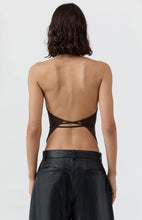 Load image into Gallery viewer, St Agni Soft Jersey Halter Top Liqueur