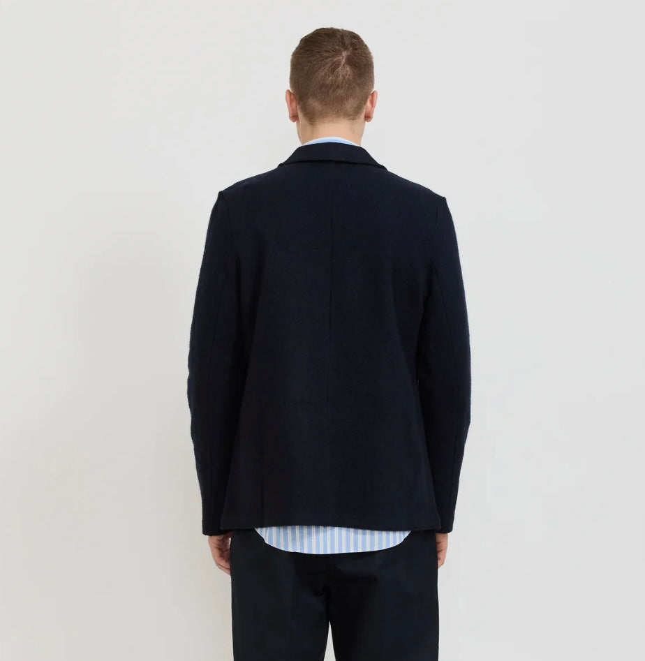 NN07 Blazer Boiled Wool - Black