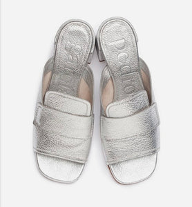 Pedro Garcia Unike Mules Silver