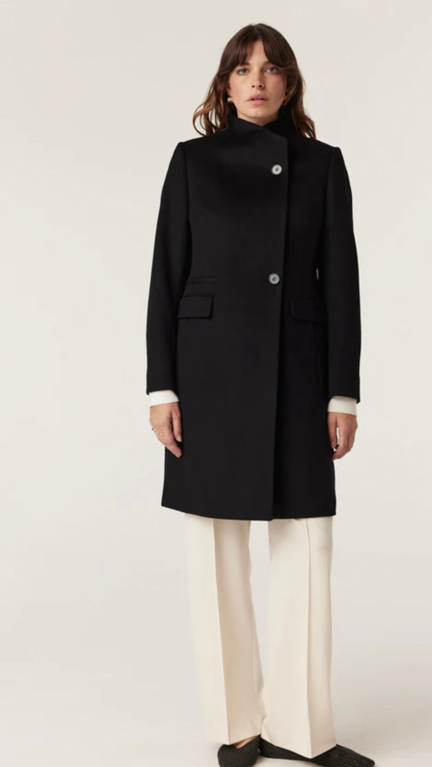 Cable - Eton Wool Coat Black