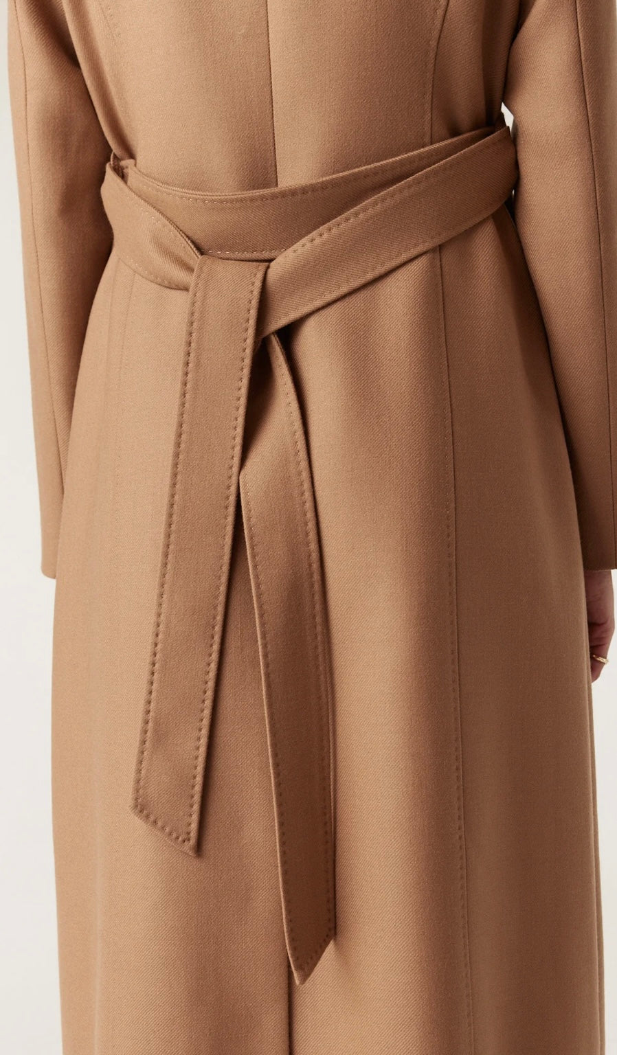Cable - August Wool Coat in Camel