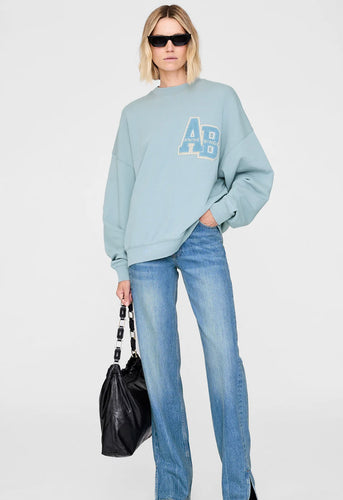 Anine Bing Miles Letterman Sweatshirt
