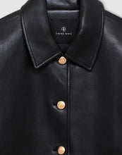 Load image into Gallery viewer, Anine Bing Luca Jacket - Black Recycled Leather