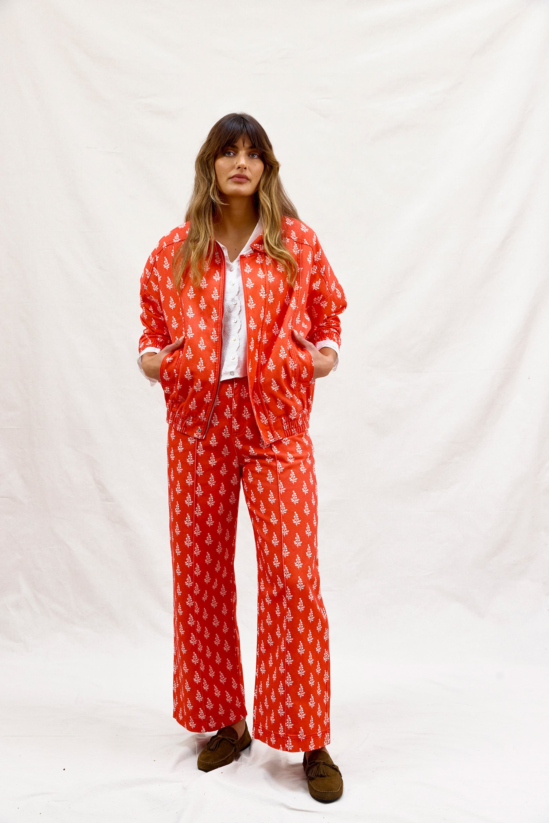 Binny High on a Hill Jacket - Red Floral