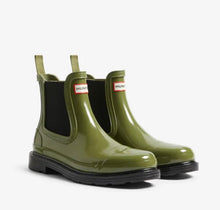 Load image into Gallery viewer, Hunter Chelsea Commando Gloss Boot Lizard