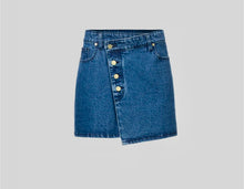 Load image into Gallery viewer, Viktoria and Woods Mustang Skirt Classic Denim