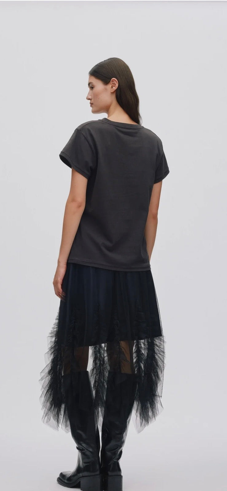 Rabens Saloner Glenda skirt in Black