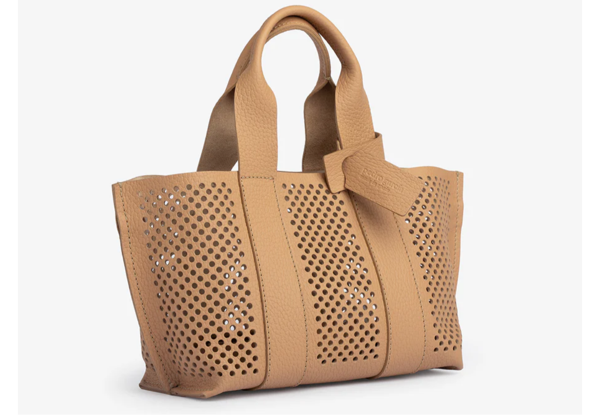 Pedro Garcia Mini Perfed Tote Hazelnut Castoro