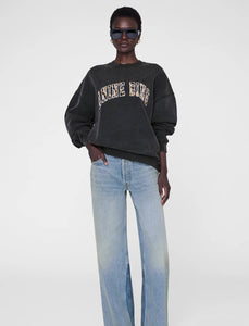 Anine Bing Miles Sweatshirt Washed Black
