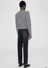 Load image into Gallery viewer, Anine Bing Cara Jacket Cream and Black Houndstooth