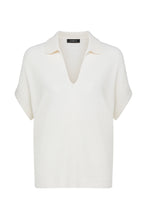 Load image into Gallery viewer, Cable Cashwool Waffle Top - Milk