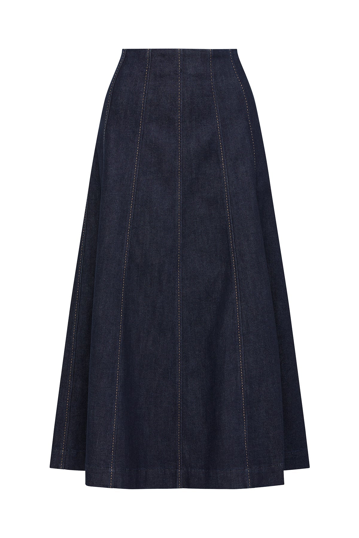 Cable Burke Denim Skirt - Dark Indigo