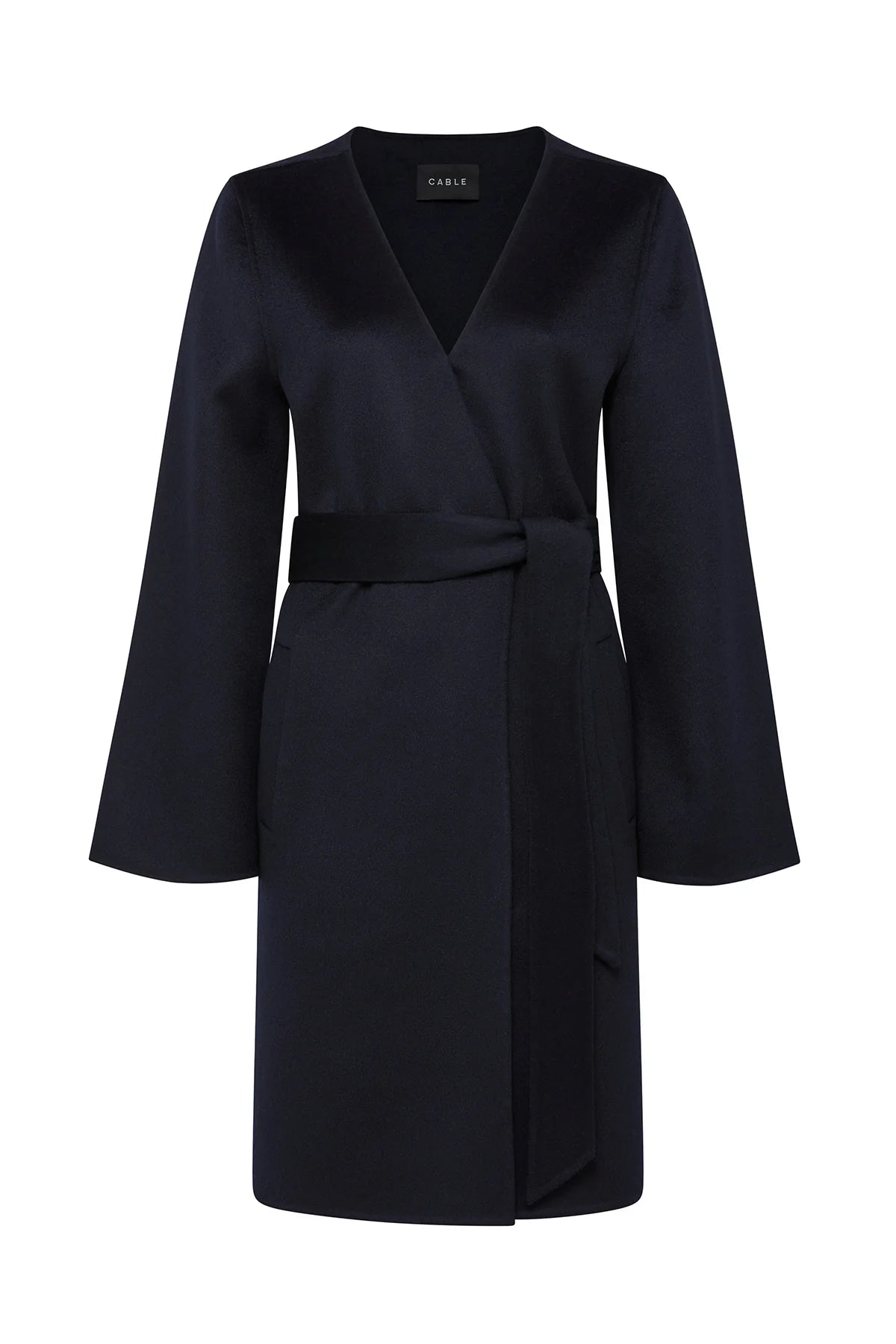Cable Lawson Coat - Navy