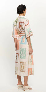 Kivari Coastline Shirt midi dress