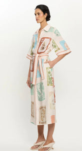 Kivari Coastline Shirt midi dress