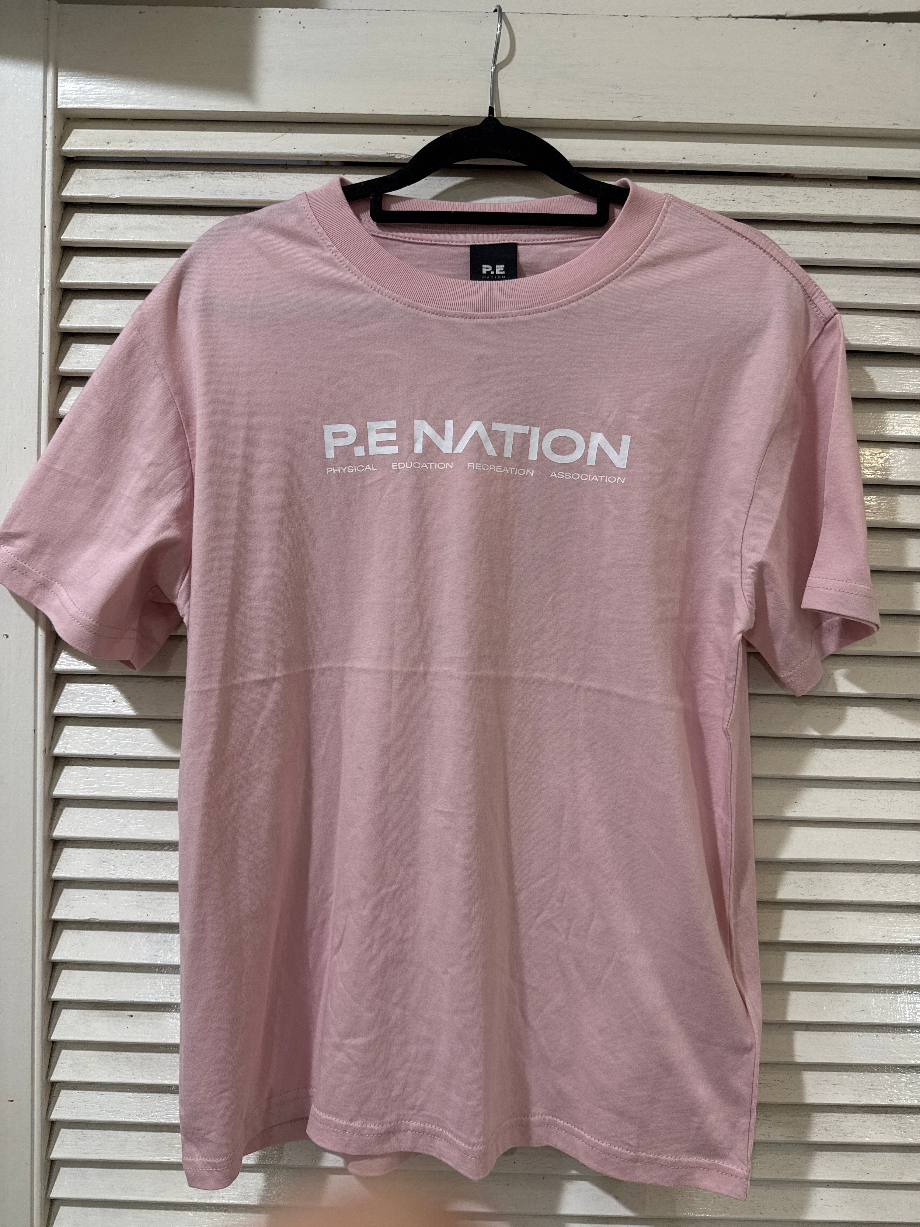 PE Nation Aero Short Sleeve Tee in Chalk Pink
