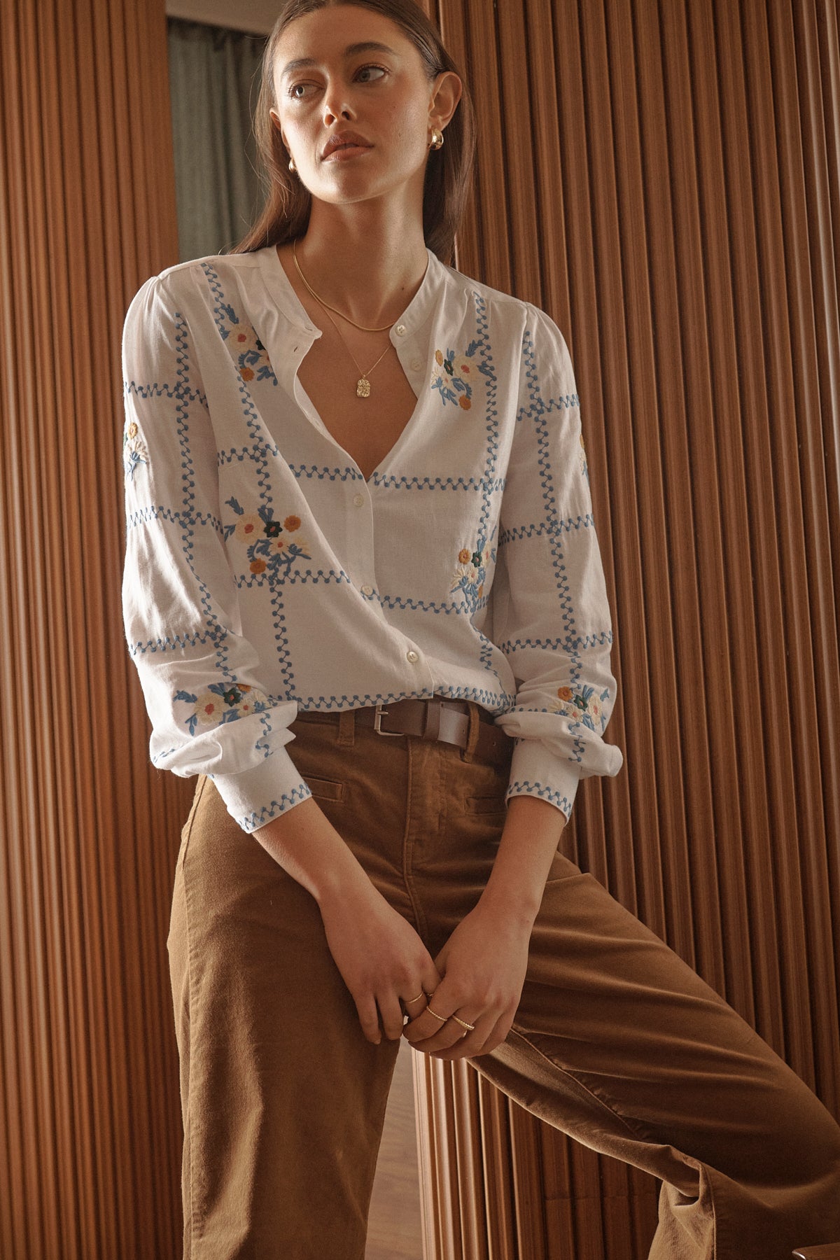 Kireina Carol Blouse Coconut White