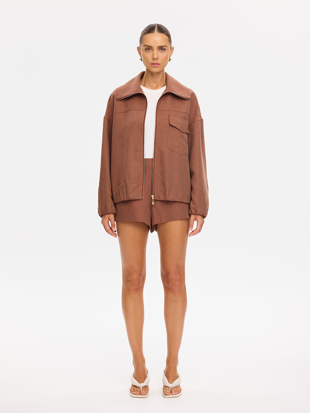 Kivari Cass Jacket Chocolate