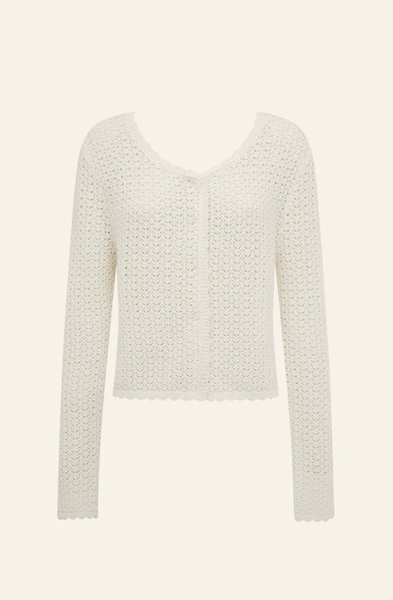 Peony Pointelle Cardigan