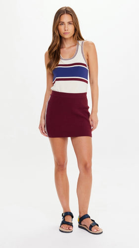 The Upside Zelma Knit Skirt Merlot
