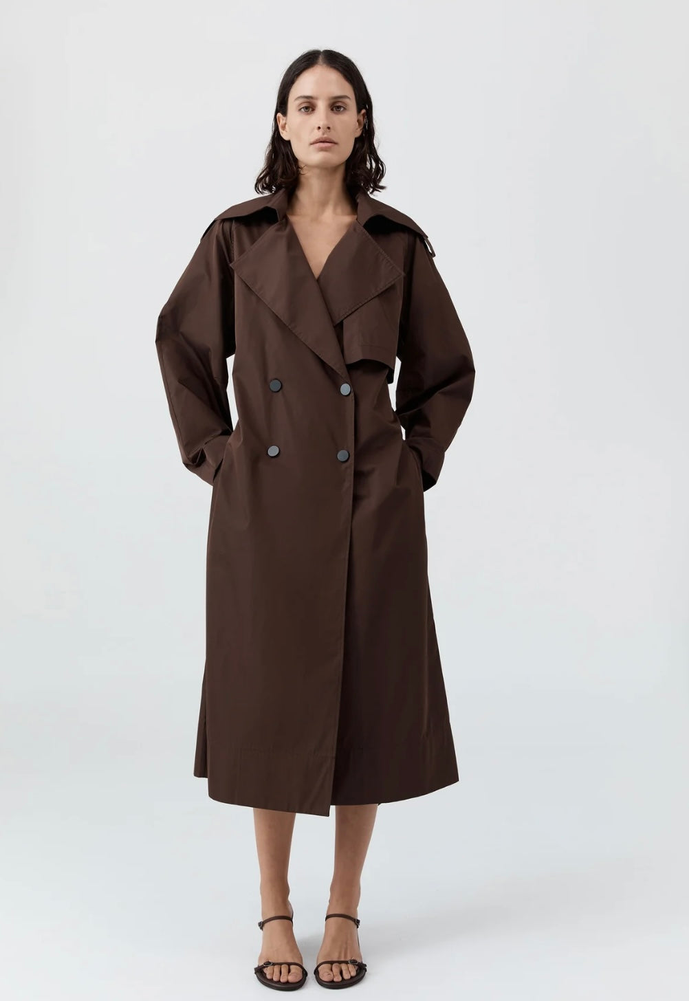 St Agni Taffeta Relaxed Trench