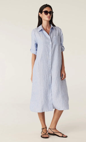 Cable Pure Linen Shirt Dress