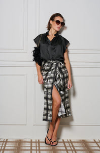 Le Stripe Le cocktail top Noir