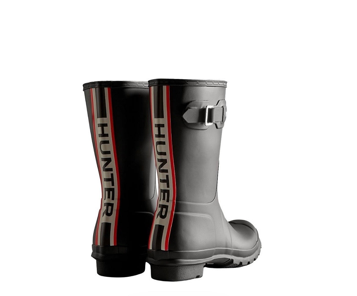 Hunter Original Short Tri Logo Boot