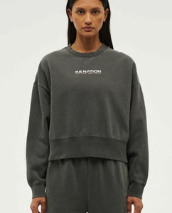 PE Nation Purpose Sweat - Washed Gunmetal