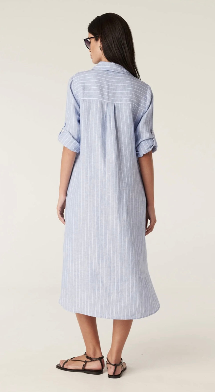 Cable Pure Linen Shirt Dress
