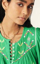 Load image into Gallery viewer, Ba&amp;sh Katie Embroidered Top Green