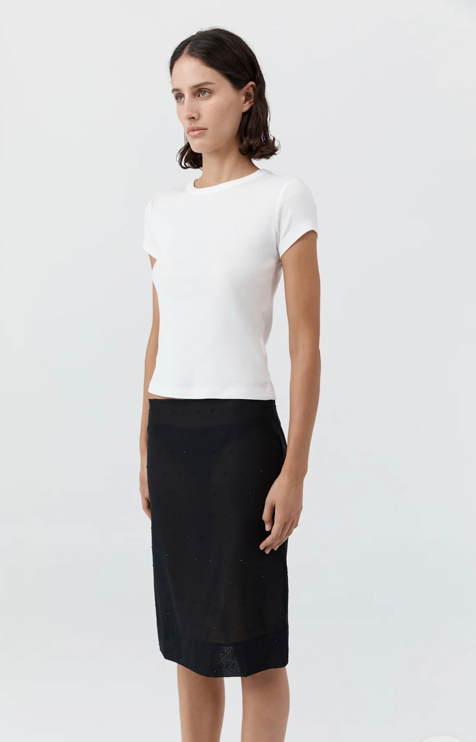 St Agni White Baby Tee