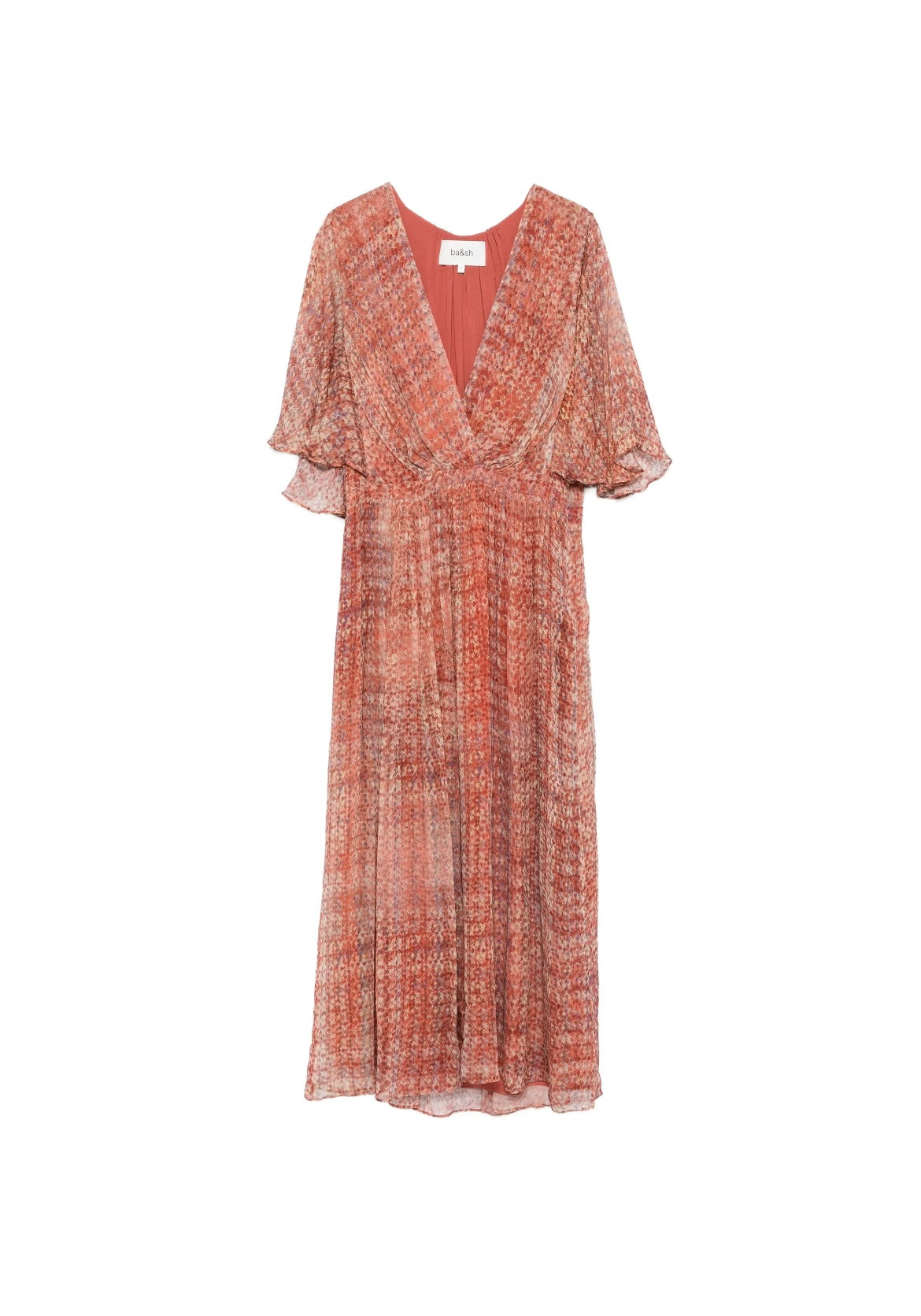 BA&SH Romance Rose Rombo Dress