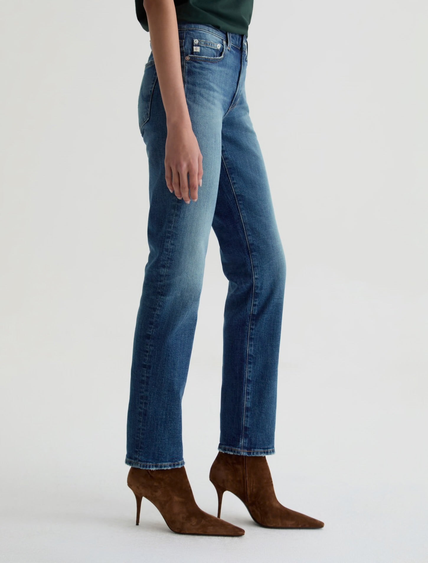 AG Sandra Low Rise Straight Jean - 10 Years Illiad