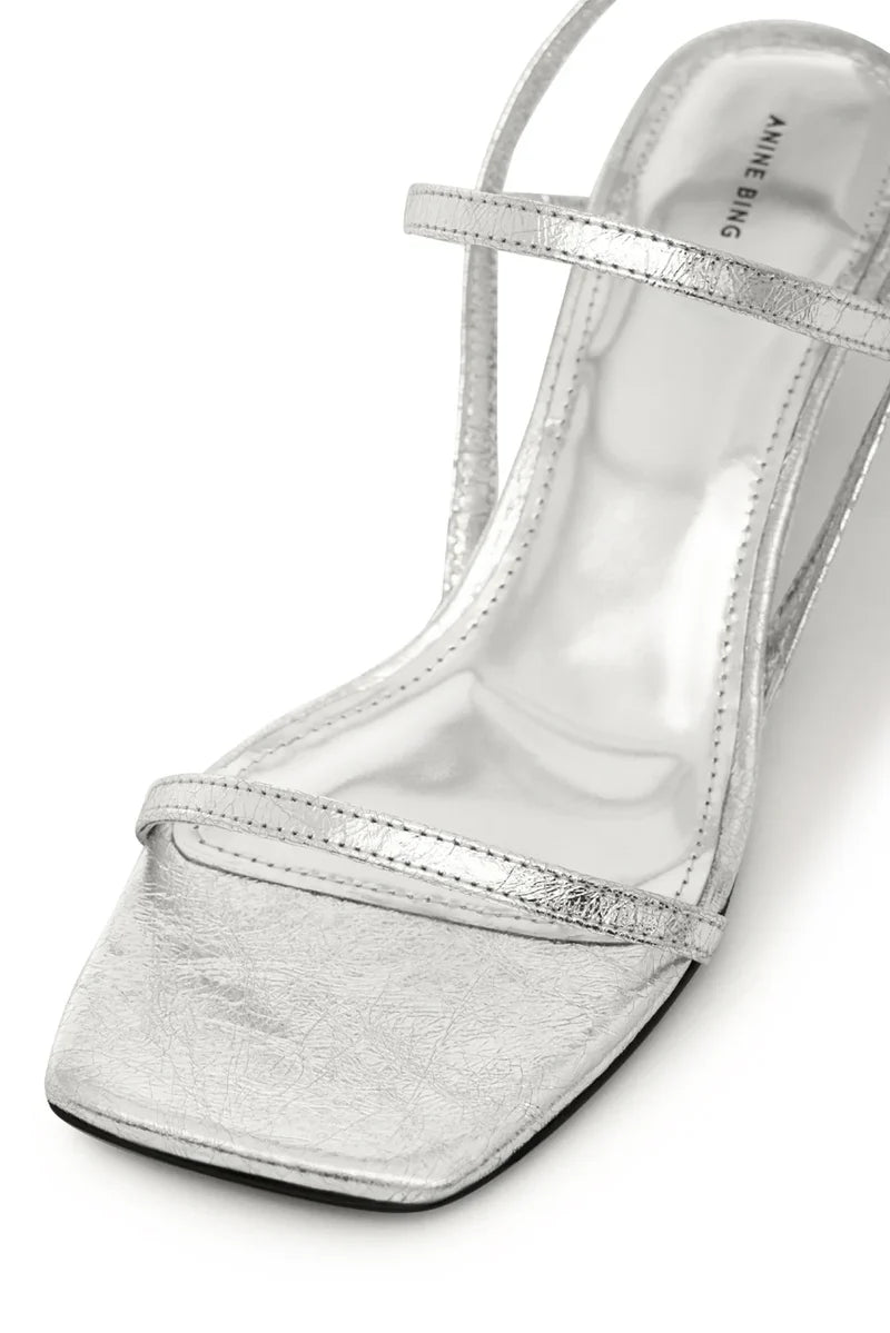 Anine Bing Hildas Sandals in Silver