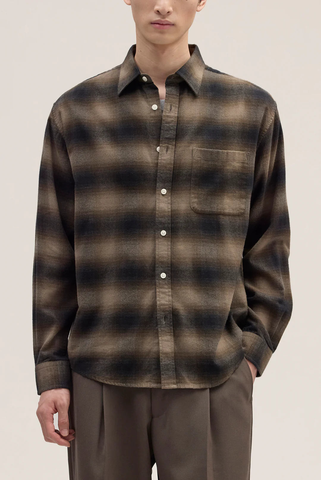 NN07 Deon Shirt Black Check