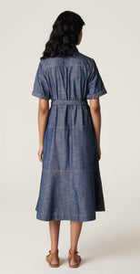 Cable Chambray Dress Blue