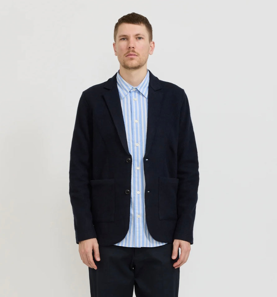NN07 Blazer Boiled Wool - Black