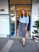 Load image into Gallery viewer, Dea the Label Business Skirt in Elephant Grey