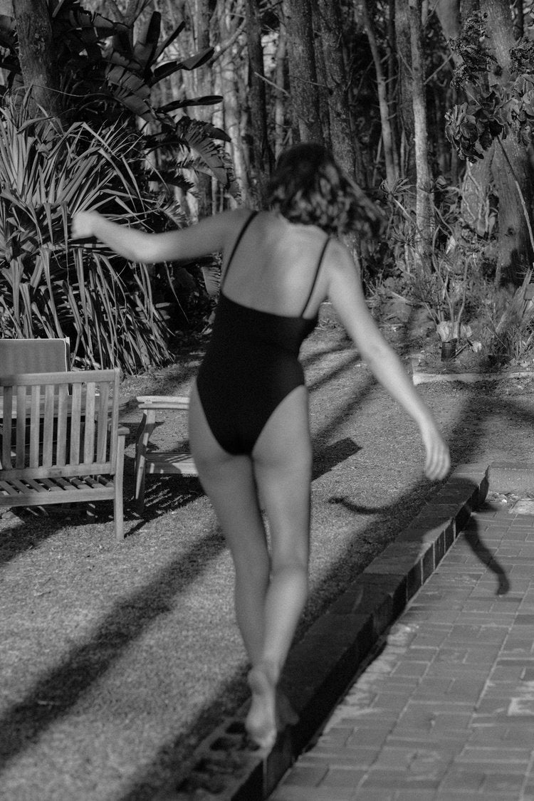 Innes Lauren Black Square One Piece