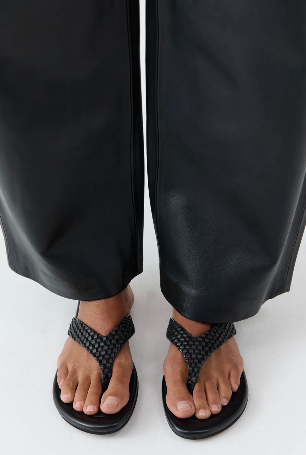 St Agni Lattice Weave Thong