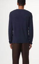 Load image into Gallery viewer, NN07 Clive Waffle Knit Tee Navy